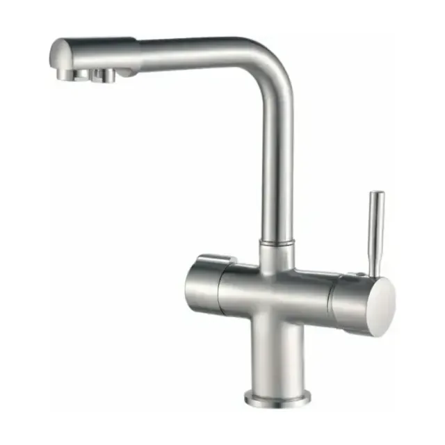 Смеситель Haiba HB70088-5 для кухни с функцией подключения фильтра сатин матовый