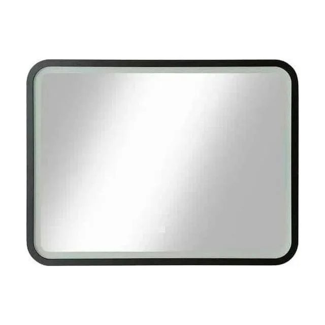 Зеркало Zled с LED-подсветкой, 80*60 см, прямоугольное, черное
