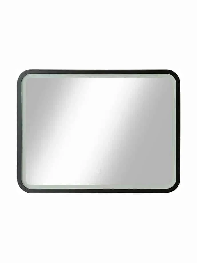 Зеркало Zled с LED-подсветкой, 80*60 см, прямоугольное, черное