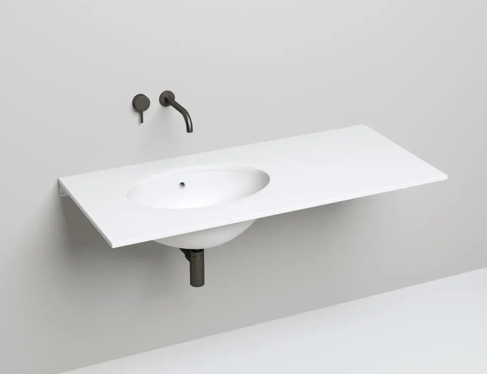 Встраиваемая раковина Salini Marea 12 S-Sense 56,5*39,5 белый глянец