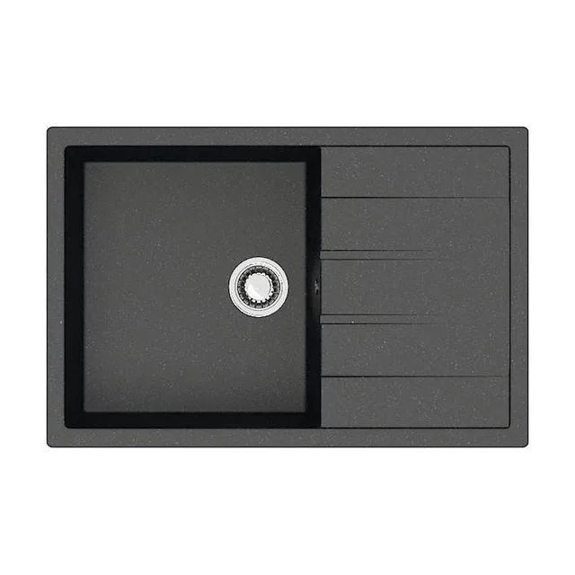 Кухонная мойка AZARIO Вижн 750x505x218 искусственный мрамор, цвет черный (CS00078339)
