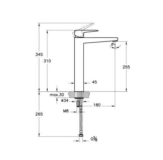 Смеситель Vitra Root Square A4273326EXP для раковины медный