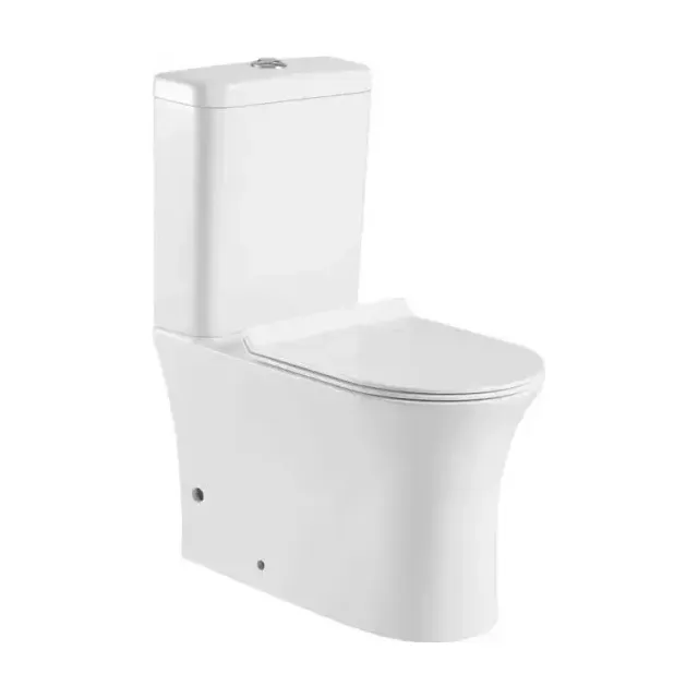 Унитаз-компакт Aquanet Roll-C CL-12249B безободковый с крышкой-сиденьем микролифт Slim