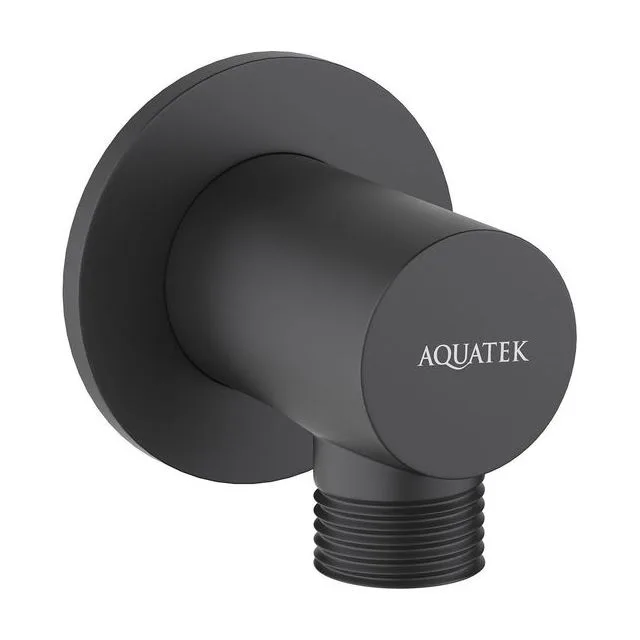 Шланговое подсоединение AQUATEK, матовый черный AQ2456MB