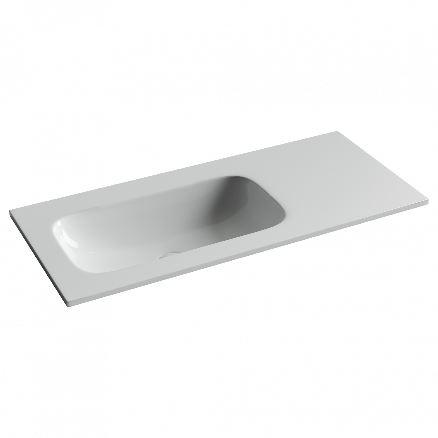 Раковина из сантехнического фарфора Ceramica Nova Грация (Grace) 101 см CN7014wx накладная цвет белый