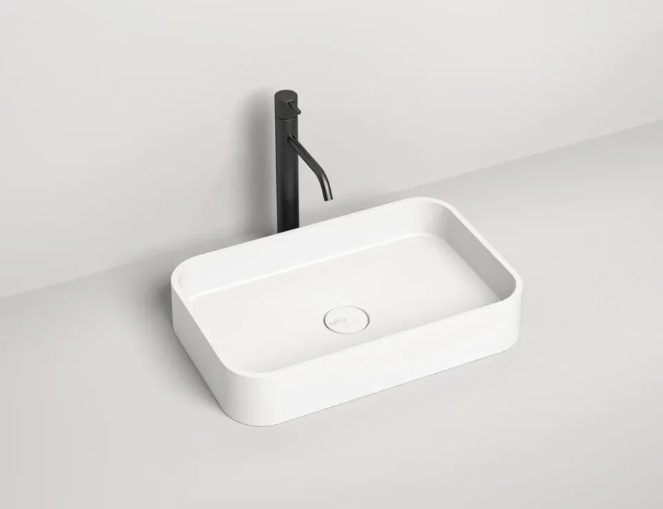 Накладная раковина Salini Callista 01 S-Sense 54,5*34,5 белый глянец
