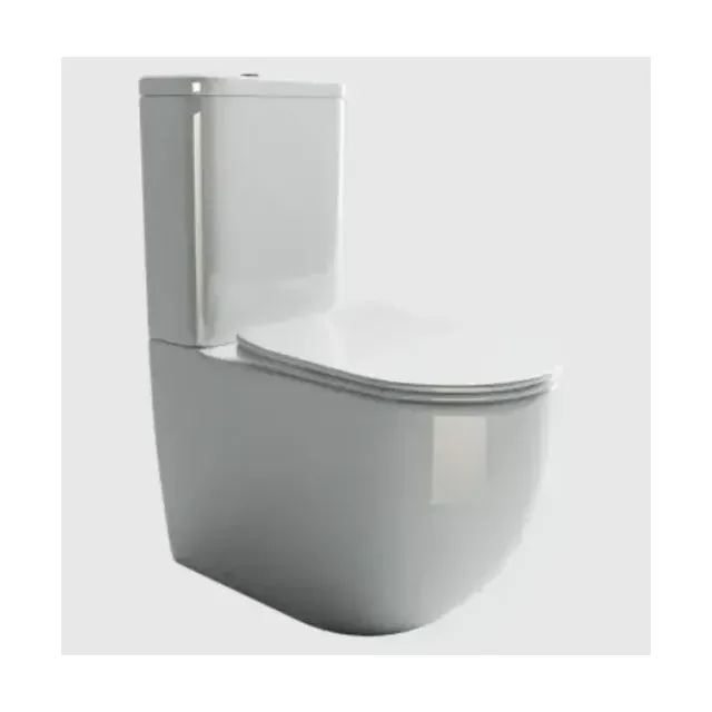 Унитаз-компакт Ceramicanova Mia CN1801 36х62 безободковый с крышкой-сиденьем микролифт Slim