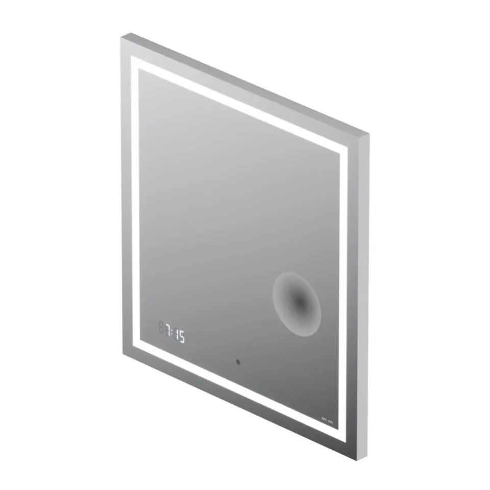 Зеркало AM.PM Gem 65 с Led подсветкой, часами и косметическим зеркалом