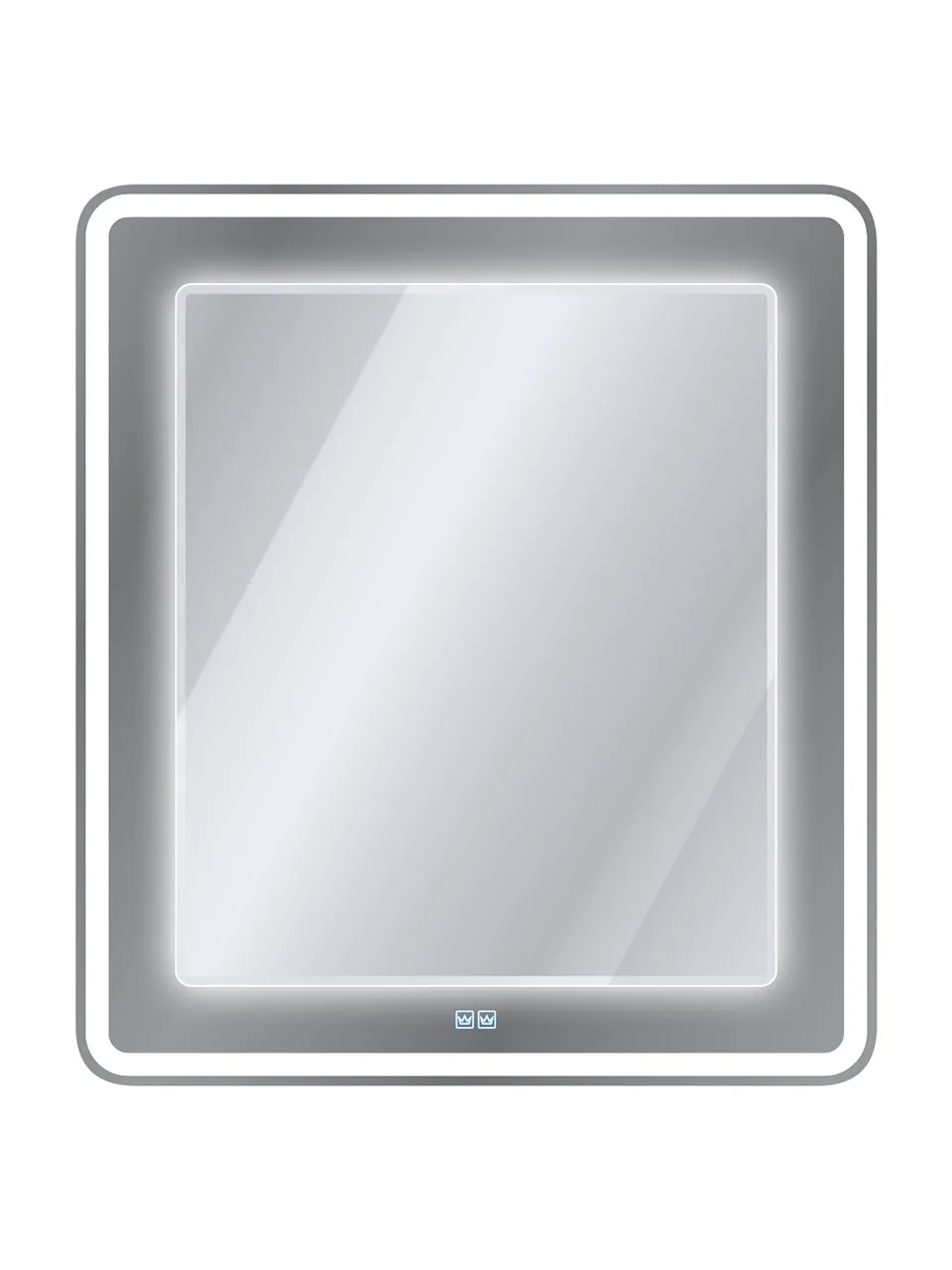 Зеркало со встроенной и контурной подсветками CEZARES CZR-SPC-RELAX-800-800-LED-TCH-BR
