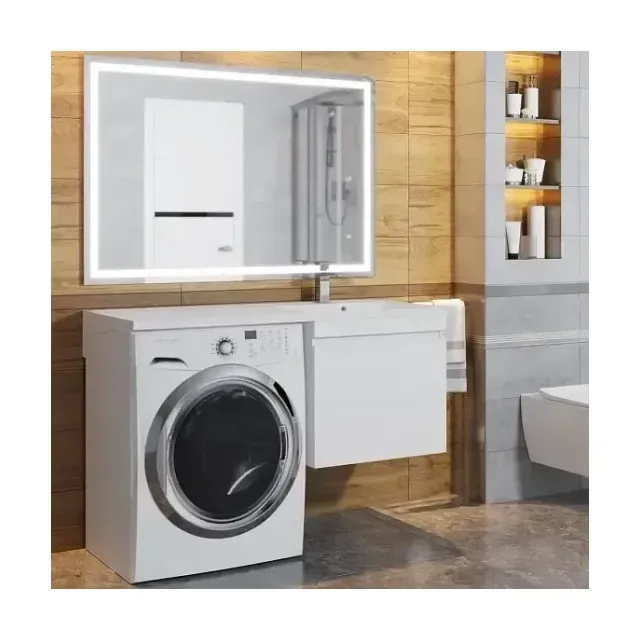 Комплект мебели Uperwood Magenta 120 под стиральную машину подвесной, белый, выдвижной ящик R