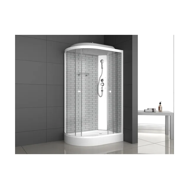 Душевая кабина ODA-5007 L/R белый кирпич 120 x 80 x 215, исполнение R (R)