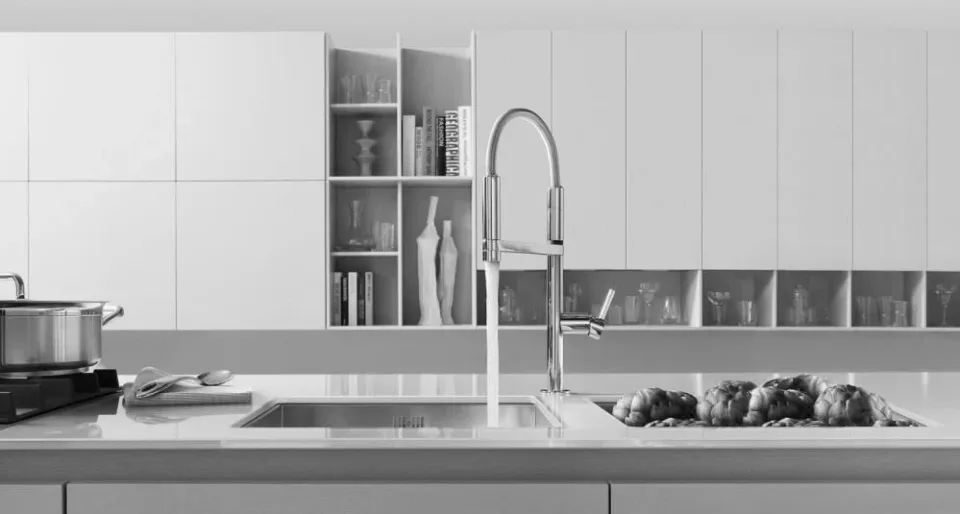 Смеситель Nobili Move MV92300/50CR для кухни с гибким изливом хром