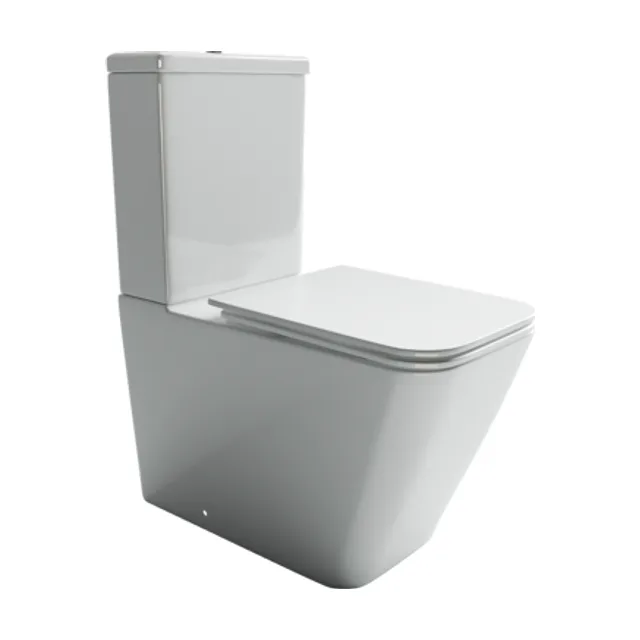 Унитаз напольный с бачком Ceramica Nova Кубик (Cubic) CN1803 белый с сиденьем микролифт смыв воронка-водоворот