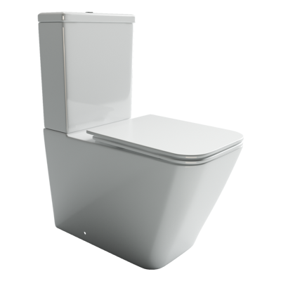 Унитаз напольный с бачком Ceramica Nova Кубик (Cubic) CN1803 белый с сиденьем микролифт смыв воронка-водоворот