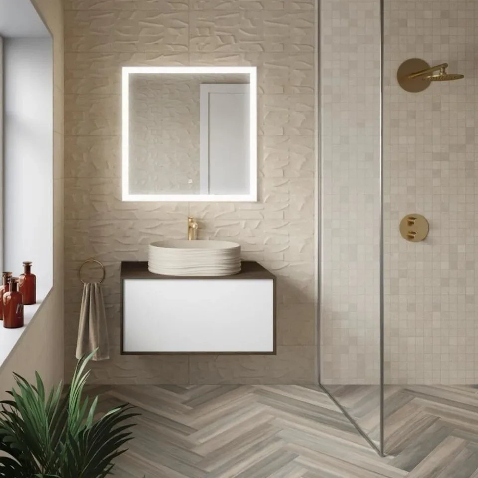 Раковина Kerama Marazzi Artbasin Sabbia 50*36 песочный матовый с донным клапаном