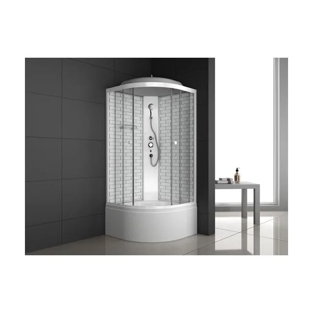 Душевая кабина ODA-5001 белый кирпич 90 x 90 x 215