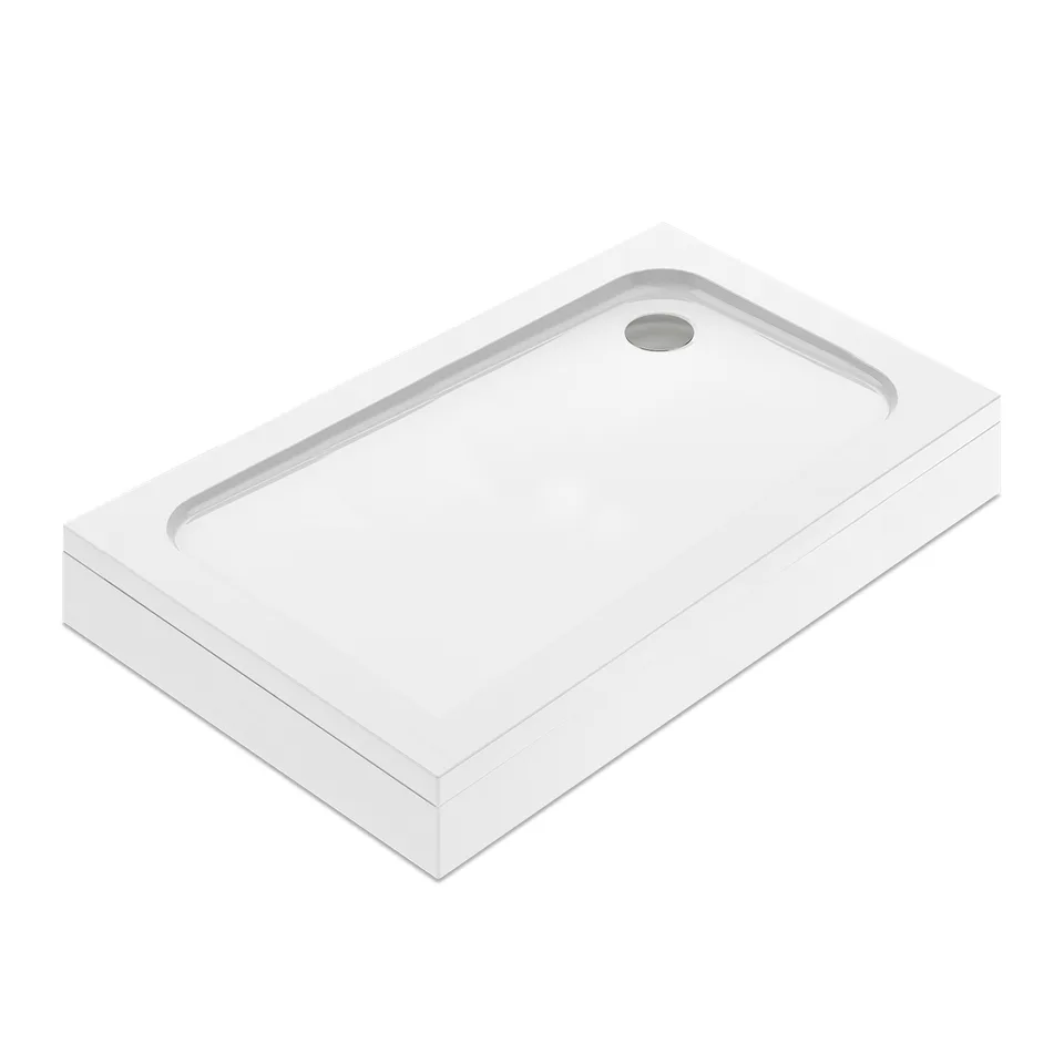 Душевой поддон Domani-Spa Cube 128, 120×80 см, с каркасом и экраном
