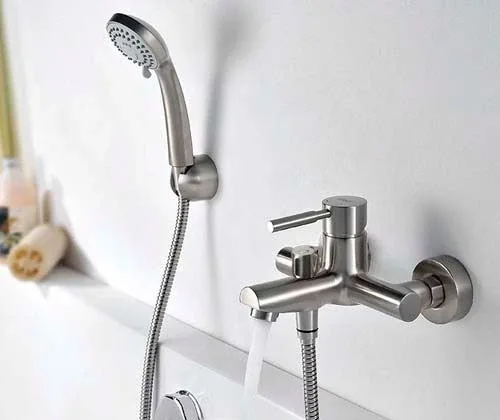Смеситель WasserKRAFT Wern 4201 для ванны и душа матовый хром