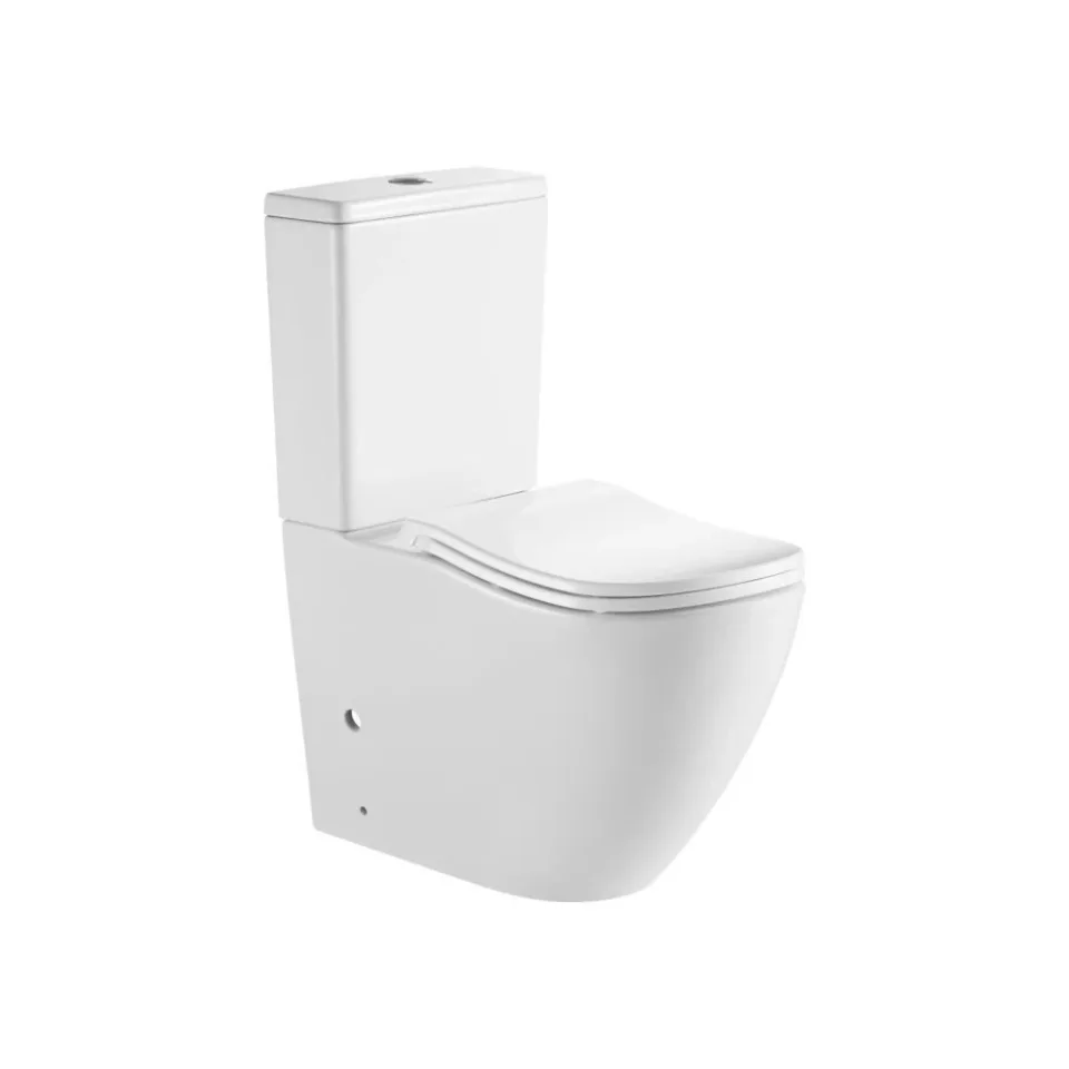 Унитаз-компакт DQ Мюнхен (Munchen) DT1567516 39*67,5 Торнадо безободковый с крышкой-сиденьем микролифт тонкое
