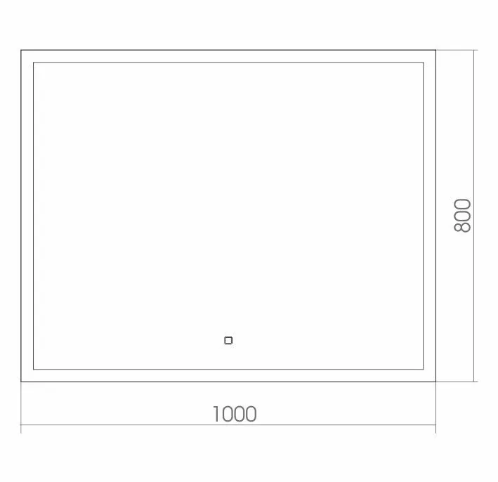 Зеркало Silver Mirrors Гуверт 100*80 с Led-подсветкой сенсорный выключатель