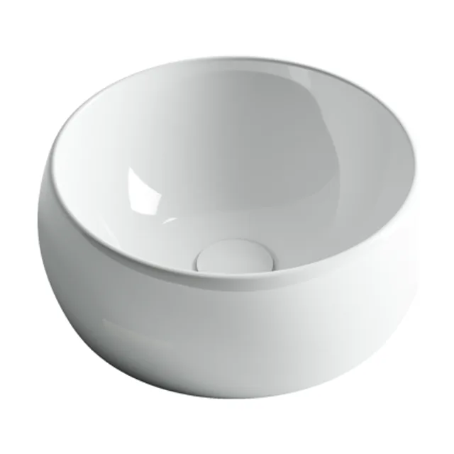 Раковина из сантехнического фарфора Ceramica Nova Элемент (Element) 40 см CN6001 накладная цвет белый