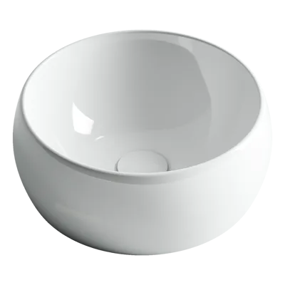 Раковина из сантехнического фарфора Ceramica Nova Элемент (Element) 40 см CN6001 накладная цвет белый