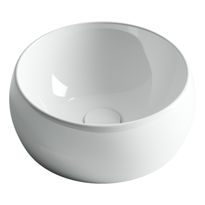 Раковина из сантехнического фарфора Ceramica Nova Элемент (Element) 40 см CN6001 накладная цвет белый