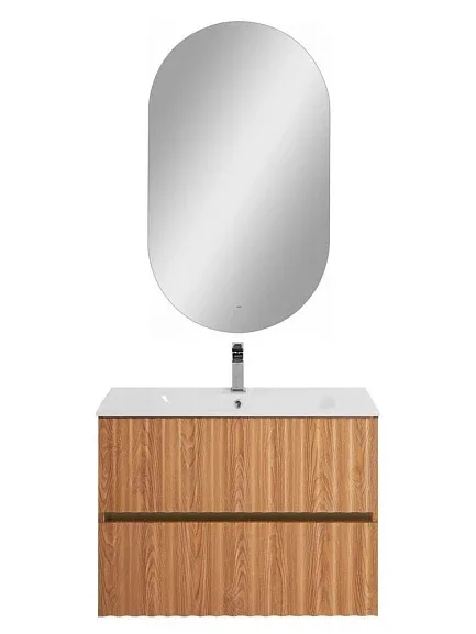 Комплект мебели Art&Max Элегант/Elegant 80 с LED подсветкой ручек бран