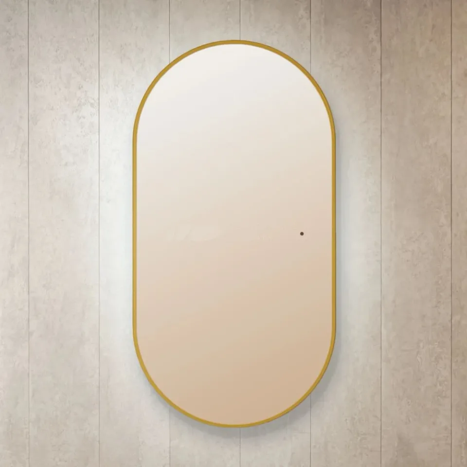 Silver Mirrors Зеркало Вива 55*105 с Led-подсветкой сенсорный выключатель универсальное, золотое