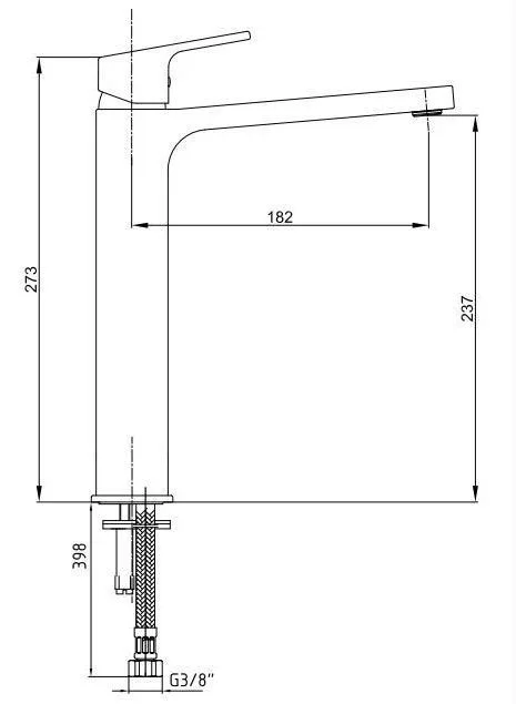 Смеситель E.C.A. Tiera 102188002EX для раковины хром