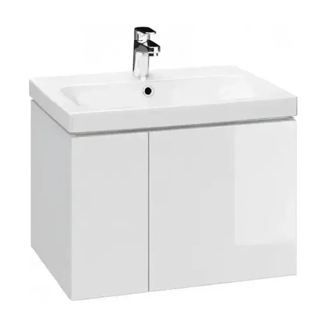 Тумба с раковиной Cersanit Колор (Colour) 60 белый глянец