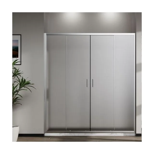 Душевая дверь Vincea Сити (City) VDS-5CT2170MT 170x195 стекло текстурное 5 мм профиль хром