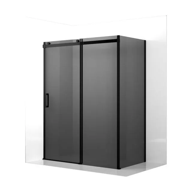 Душевое ограждение Ambassador Benefit 19022205HBB-90HBB (160х90х200) прямоугольник,черный,стекло тонированное,раздвижная