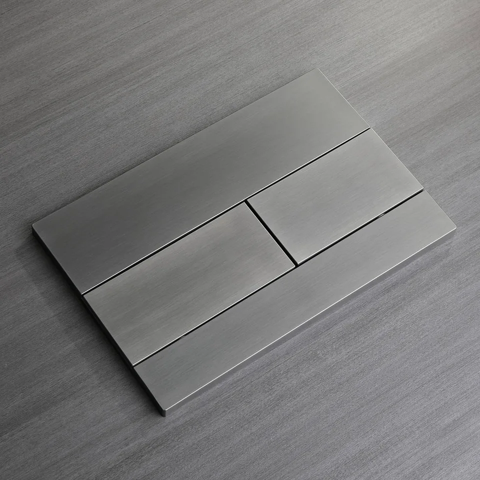 Кнопка смыва Veconi FLUSH V7, FLV7-GM, 240х162х10, пластик, оружейная сталь матовая