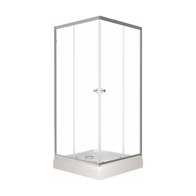 ДО "Вента-Хром" низк. подд. 80×80 см