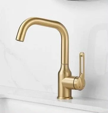 Смеситель Haiba HB10825-5 для раковины брашированное золото
