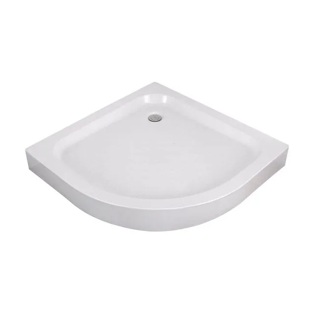 Душевой поддон Пластика/Plastica, 90*90*13см, Угловая, на каркасе, с сифоном и сливом