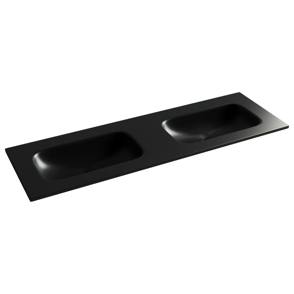 Раковина из сантехнического фарфора Ceramica Nova Грация (Grace) 141 см CN7022MBwx накладная цвет черный матовый