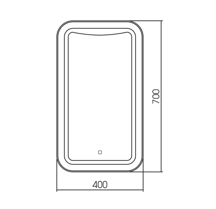 Зеркало Silver Mirrors Турин 40*70 с Led-подсветкой сенсорный выключатель
