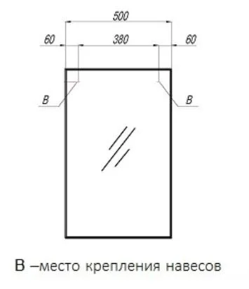 Зеркало Aquaton Рико 50