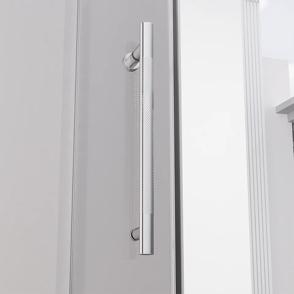 Боковая панель Veconi Premium Alassio SP CH, 800x2000, хром, стекло прозрачное осветленное