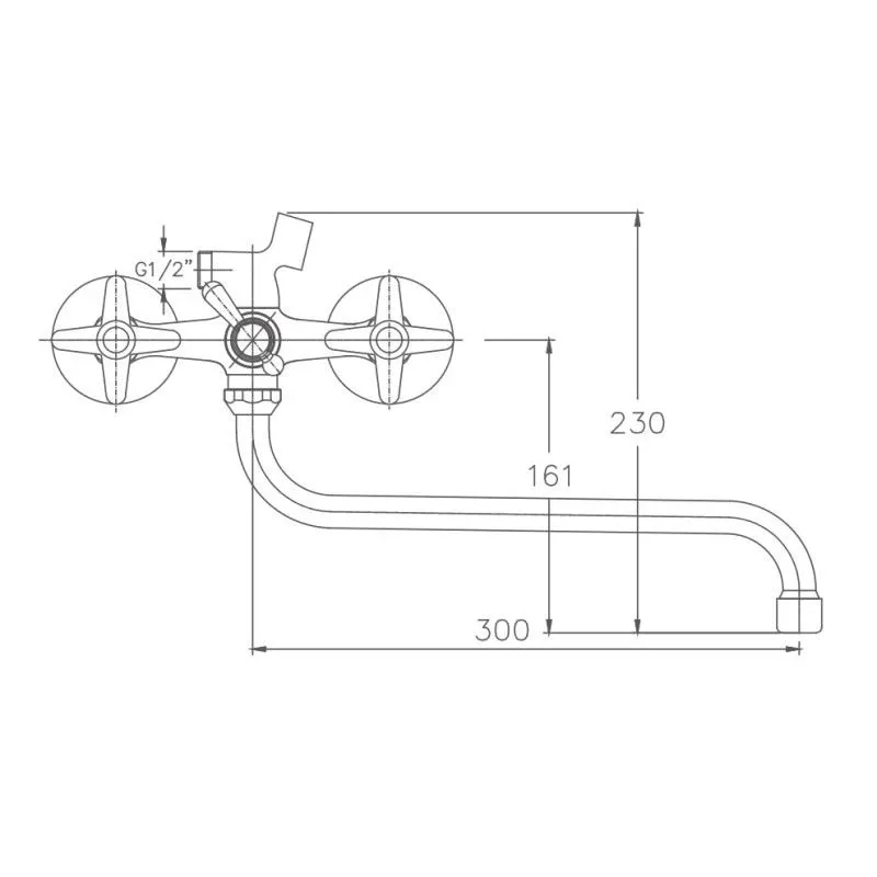 Смеситель Haiba HB2220 универсальный