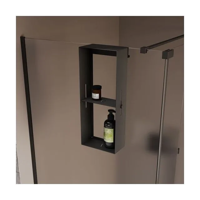 Полка для душевого ограждения Grange, 508x102x204, чёрный матовый