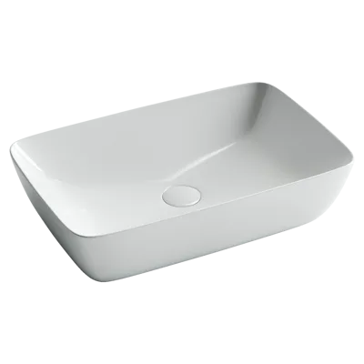 Раковина из сантехнического фарфора Ceramica Nova FORM 58 см CN2003 накладная цвет белый