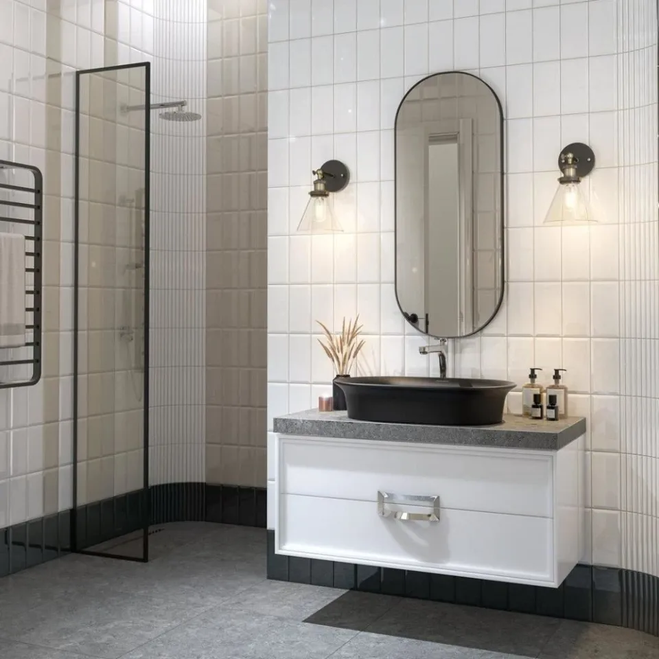 Накладная раковина Kerama Marazzi Canaletto 65*40 жемчужно-черный матовый