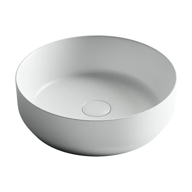 Раковина из сантехнического фарфора Ceramica Nova Элемент (Element) 39 см CN6022MW накладная цвет белый матовый