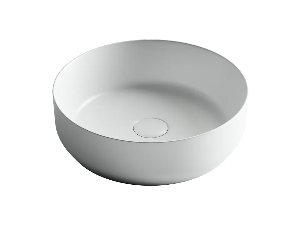 Раковина из сантехнического фарфора Ceramica Nova Элемент (Element) 39 см CN6022MW накладная цвет белый матовый
