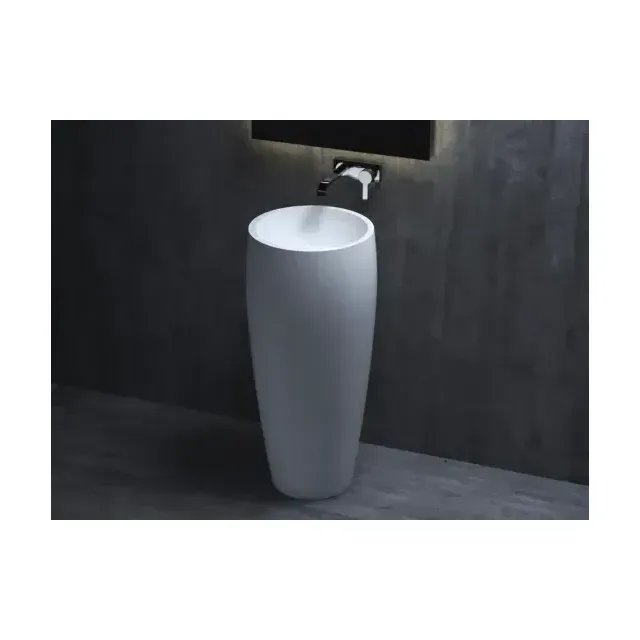 Напольная раковина Salini Armonia 03 S-Stone 46,5*46,5*90 белая матовая