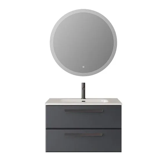 Комплект мебели Cezares Эко-Кер (Eco-Cer) 80 графит (раковина CZR-8095-80)