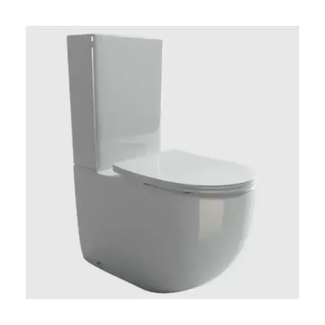 Унитаз-компакт Ceramicanova Metropol Rimless CN4001 34*62 безободковый с крышкой-сиденьем микролифт Slim
